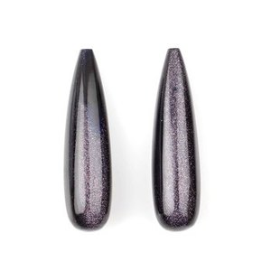 Hot Selling Blue Sandstone Synthetic <b>Crystal</b> Quartz Briolette 9x30mm High-Polished Smooth Drop Shape Loose Gemstone <b>Earrings</b> - Product Image 2