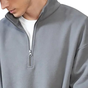 Otoño nuevo cálido polar sudaderas con media cremallera sudaderas con capucha gruesas jerséis sueltos de gran tamaño ropa de talla grande sudadera con media cremallera - Product Image 2
