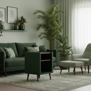 Mesa decorativa de diseño moderno de alta calidad de madera de teca real para muebles de interior, muebles de sala de estar - Product Image 1