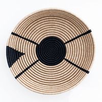 Ensemble de paniers décoratifs muraux, paniers africains pour décoration murale bohème, paniers tissés avec différents motifs pour art mural bohème