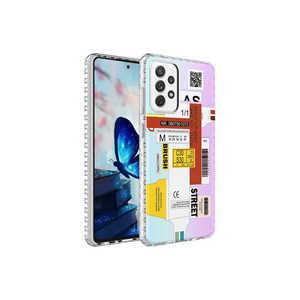 Coque en silicone antichoc ANKY Elegans pour Samsung Galaxy A72 4G, translucide avec bords renforcés, motif coloré - Product Image 1
