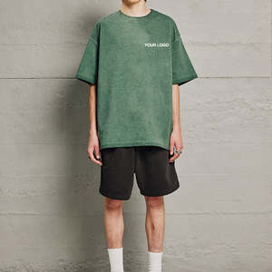 เสื้อยืดคอกลมแขนสั้นโอเวอร์ไซส์230กรัมผ้าคอตตอน100% ออกแบบโลโก้ได้ตามต้องการระบายอากาศได้ดีแห้งเร็วลำลอง - Product Image 5