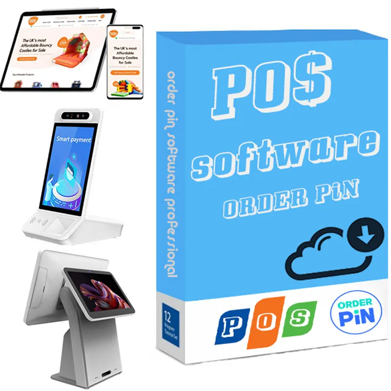 Yazarkasa terminal pos pc taşınabilir pos android tüm bir cihaz mobil restoran fatura pos sistemi yazılımı ile