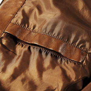 Vente en gros sur mesure Nouvelle mode de vestes pour hommes Veste en cuir d'hiver à col montant et fermeture éclair de haute qualité pour hommes - Product Image 5