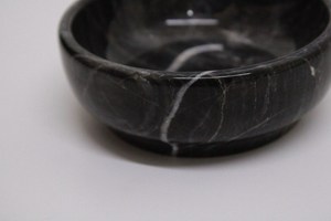 Cuenco de Mármol Negro Natural, Hecho a Mano en Pakistán, Mármol Ónix, Moderno, para Villa, Hotel, Comedor, Cocina, Sala de Estar, Revestimiento de Paredes, Lujo - Product Image 3