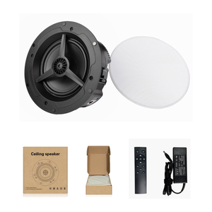 Haut-parleur de plafond WiFi 60W, AirPlay 2, DLNA, audio multiroom, haut-parleur actif pour <span class=keywords><strong>restaurant</strong></span>, café, musique d'ambiance à domicile - Product Image 1