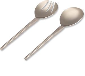 Serveurs à salade décoratifs en métal plaqué or avec poignée en résine de conception unique faite à la main matériel de haute qualité fourchette et cuillère à salade - Product Image 3