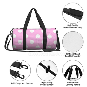 Bolsa de viaje con cremallera estilo lujo personalizada, poliéster ligero de gran capacidad con nuevo logotipo personalizado, estilo deportivo - Product Image 6