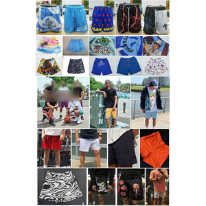 Pantalones cortos de malla de poliéster de talla grande para hombre con logotipo personalizado OEM, informales, sólidos, no tejidos, para correr en la playa, deportes, gimnasio, pantalones cortos estampados - Product Image 5