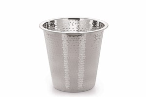 Seau à vin et à glace en acier inoxydable martelé argenté SVM, écologique (diamètre > 10 cm) - Product Image 5