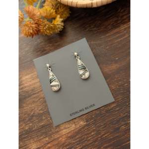 Pendientes Colgantes Rick Tolino con Incrustaciones de Múltiples Piedras y Plata de Ley, Diseño de Gota de Agua - Product Image 4
