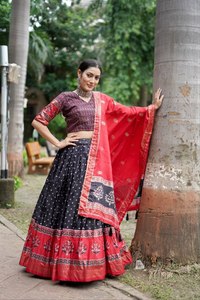 2023 último diseñador exclusivo colección Bollywood Lahenga Choli tela Lehenga de vestido de boda india de alta calidad - Product Image 2
