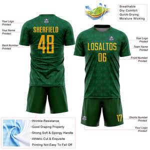 Uniformes de fútbol creados para atletas serios con protección contra la humedad, ropa transpirable, estructura auténtica y comodidad duradera - Product Image 5