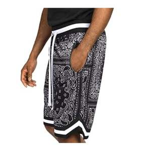 กางเกงขาสั้นตาข่ายผ้าโพลีเอสเตอร์ระบายอากาศได้ดีแห้งเร็วสำหรับใส่เล่นยิมฟิตเนสกางเกงขาสั้นแนวสตรีทของผู้ชายขนาด5นิ้วแบบ100% - Product Image 1