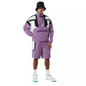 Nouveaux ensembles de jogging empilés décontractés pour hommes, ensembles courts d'été à la mode pour hommes, ensemble veste et short pour hommes - Product Image 1