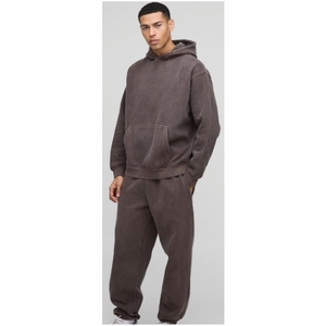 2025 meilleure qualité Tech polaire coton vêtements de sport Logo personnalisé survêtement d'hiver pour hommes formation survêtement grande taille solide imprimé - Product Image 1
