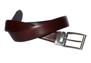 เข็มขัดโปโลหนังแท้สำหรับผู้ชายทำด้วยมือสีน้ำตาลดำ - Product Image 2