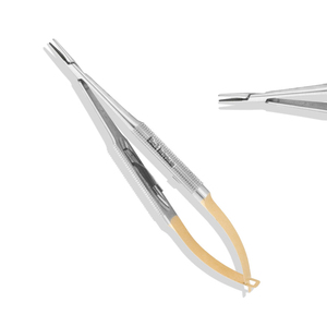 Mathieu 17cm Length Manual Dental Orthodontic Surgical Instruments-Elastic Placement Plier Hemostat Needle <b>Holder</b> - Product Image 4