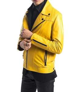 Usine du Pakistan vestes en cuir pour hommes vestes en cuir véritable mode Streetwear veste en cuir pour hommes élégant en maximisant l'usure - Product Image 5