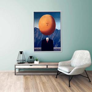 Surreal Abstract Christmas <b>Canvas</b> Art Print - Elegant Modern Decor,White <b>Framed</b> - Product Image 1