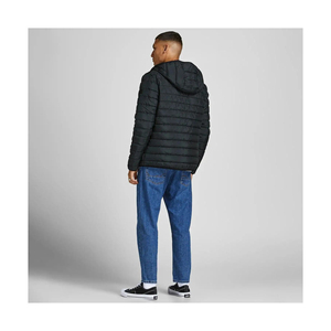 Veste matelassée bleue sur mesure pour homme la plus demandée en 2024, col montant, style streetwear pour l'hiver, disponible en gros à prix raisonnable - Product Image 5