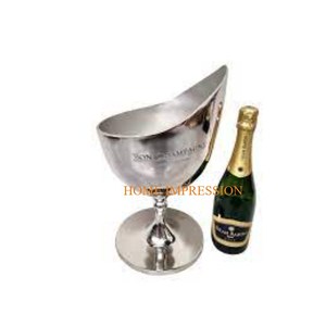 Seau à vin classique en acier inoxydable avec revêtement en poudre noire, durable, pour les fêtes, grande capacité, logo personnalisable - Product Image 6