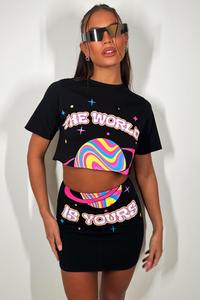 2025 camisetas cortas deportivas con estilo de moda de calidad Premium para mujer cuello redondo personalizado Color liso algodón de talla grande - Product Image 2