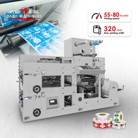 Machine d'impression flexographique à rouleaux de 2 couleurs pour papier d'étiquettes, film et matériaux d'emballage flexibles
