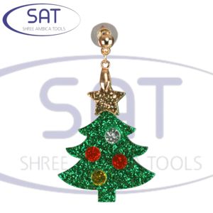 SAT Nueva York Francia Joyería de acero inoxidable Oro Plata Papá Noel Cuelga Medallones Gotas para los oídos Pendientes de aro Equipo de herramientas - Product Image 3