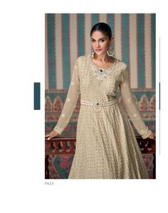 Vestidos bordados Chikankari de aspecto pesado completo con colección de vestidos Dupatta bordados - Product Image 2