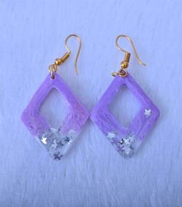 Pendientes de Resina Bordados a Mano, Joyería de Moda de Acero Inoxidable para Mujeres y Niñas, Estilo Clásico para Bodas, Alta Calidad - Product Image 4