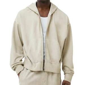 Sudadera con Capucha y Cremallera para Hombre, Diseño Nuevo, Duradera, Cómoda, Ajustada, Ropa Casual para Hombre, Sudadera con Capucha y Hombros Caídos de Pakistán - Product Image 6