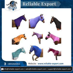 Capucha de caballo de Spandex con logotipo personalizado de alta calidad, tachuela de caballo equino indio con cremallera, recién llegado, diseño personalizado - Product Image 5