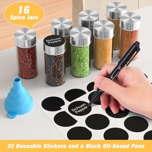 Étagère à épices rotative classique à un niveau en acier inoxydable noir durable, organisateur d'épices, ensemble d'organisateurs de pots à épices, placard de cuisine - Product Image 3