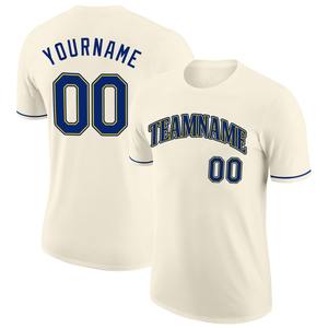 Direct Engro Sportswear Venta al por mayor Custom Royal-Gold Performance Camiseta - Product Image 1