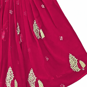 Shoryam Fashion, petite fille, style Bollywood, lehenga choli long jusqu'au sol |   Robe de fête rose traditionnelle pour enfants - Product Image 3