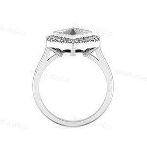 Anillo de Plata de Ley Chapado en Oro de 14K con Circonita para Mujer, Personalizado, de Alta Calidad, Nuevo Modelo 2025, Fabricado Directamente en India - Product Image 5