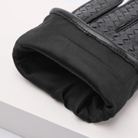 Gants en cuir de haute qualité pour hommes pour la saison hivernale Imperméable Respirant Décontracté Usage quotidien Style uni à la mode