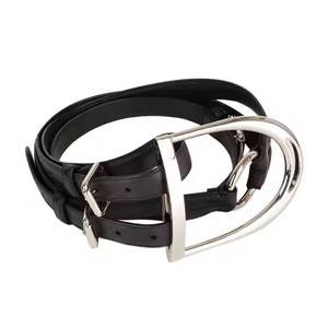 High Quality Ladies Equestrian Pure Leather <b>Belts</b> Premium Plain Leather <b>Waist</b> <b>Belts</b> Female Horse Riders Elegant <b>Gold</b> - Product Image 5