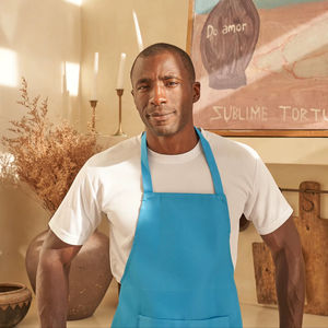 BEAM 100% Polyester Non-Woven Sleeveless <b>Cooking</b> <b>Apron</b> Breathable Eco-Friendly Moisture Wicking Water Saving Front Pocket - Product Image 2