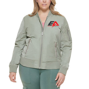 Chaqueta Softshell de talla grande para mujer hecha a medida para deportes de invierno impermeable transpirable con cierre de cremallera relleno de algodón - Product Image 1