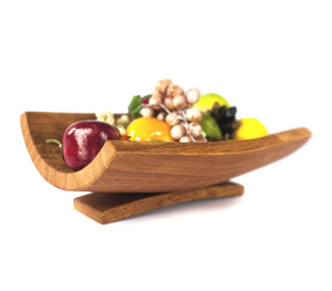 Bol à fruits en bois de qualité supérieure Design unique fait à la main en gros bol à fruits taille personnalisée bol de service en bois à bas prix - Product Image 6