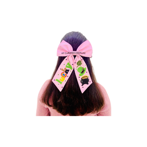 Lazo Irlandés Hecho a Mano con Cuentas, Lazo de Cocodrilo Bordado a Mano, Accesorios para el Cabello de Moda, Día de San Patricio, Letra de la Suerte - Product Image 1