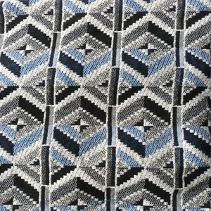 Vente en gros de sacs tissés jacquard en tissu chaîne bicolore durable et tendance en polyester bleu blanc teints en fil respirant pour garçons - Product Image 6