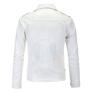 Chaqueta de Cuero para Hombre, Estilo Urbano, Corte Ajustado, Impermeable, Piel de Oveja, Invierno, Ecológica, Reversible, a la Moda - Product Image 2