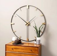 Horloge murale simple accent facile à monter en gros horloge murale bureau maison intérieur décoratif élégant mur au prix de gros
