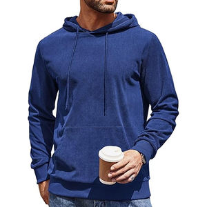 Sudadera con capucha térmica con aislamiento de algodón 100% para hombre, máxima calidez y moda para la temporada de primavera - Product Image 1