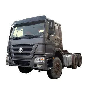 Gebruikte Semi Hohan 6X4 Container Tipping Trailer Lage Prijs Gebruikte Tractor Trucks Voor Verkoop