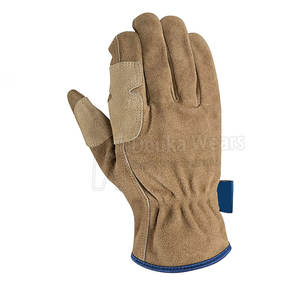 Guantes de trabajo transpirables con logotipo personalizado Low Moq, guantes de trabajo cómodos de cuero personalizado para la seguridad de las manos - Product Image 2
