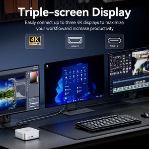 出厂价 MQi13 英特尔 I5-13420H 12GB/16GB LPDDR5 SSD WiFi6 BT5.2 Type-C 三屏显示 4K USB3.2 迷你电脑 Windows 11pro/Linux - Product Image 6